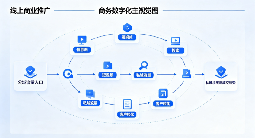 户县线上商业推广怎么做？全域流量闭环搭建与低成本转化实战指南